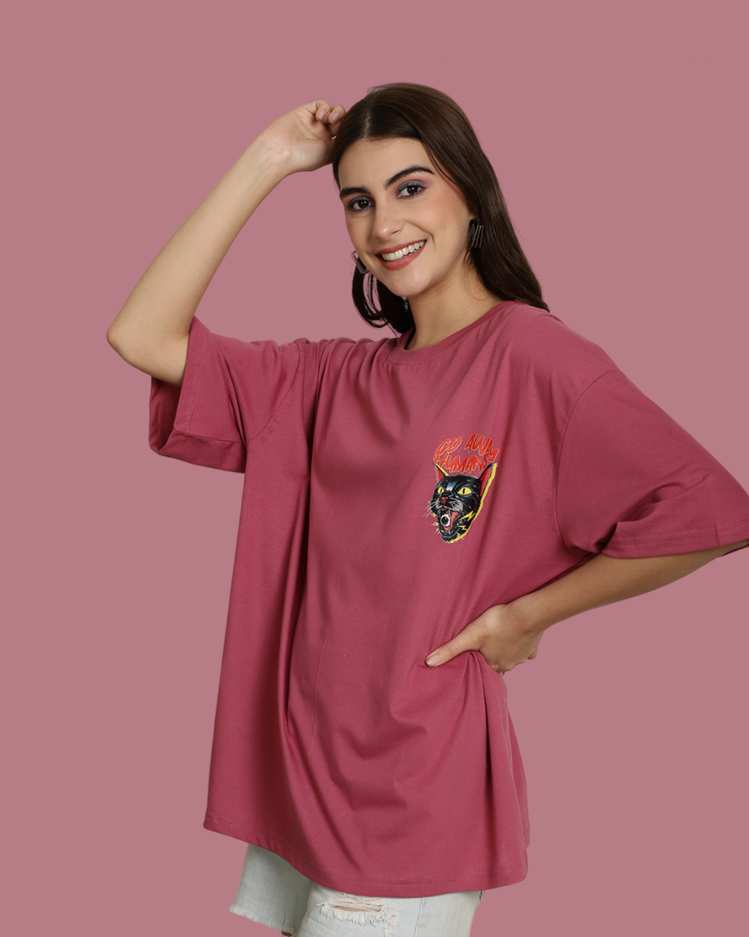 Dark Pink Oversized Statement