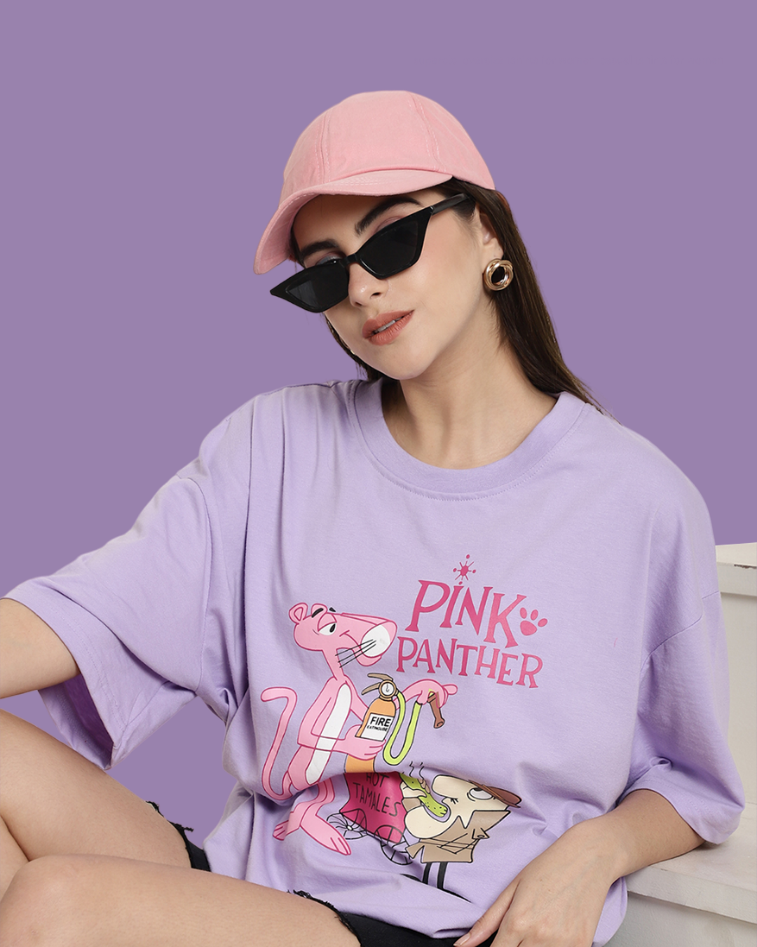 Pink Panther Oversized Tee
