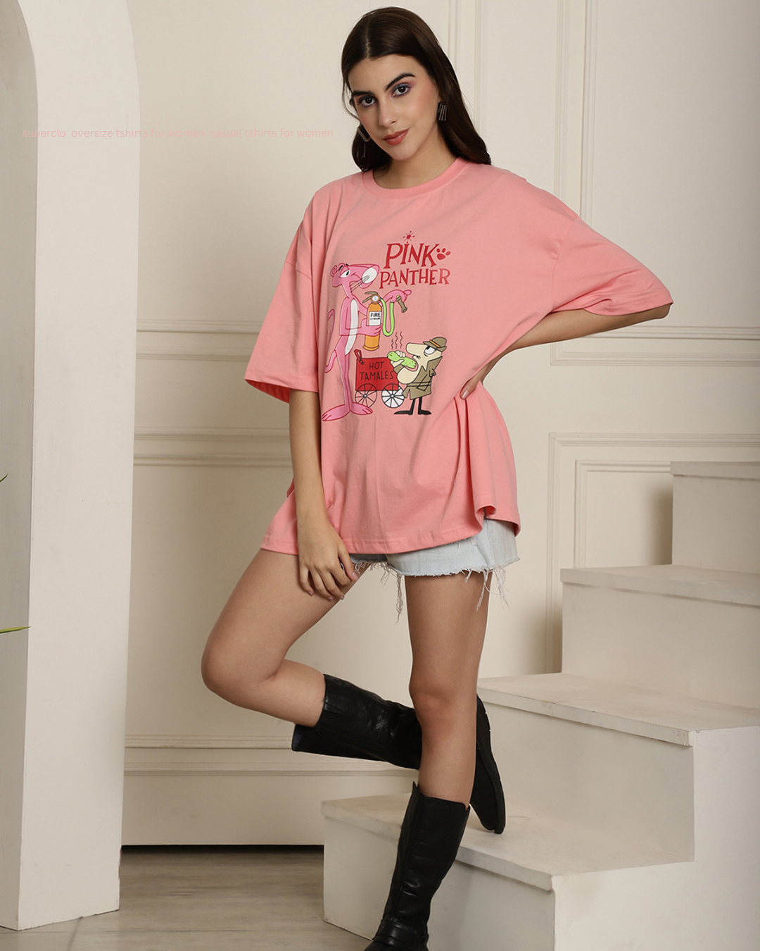 Pink Panther Oversized Tee