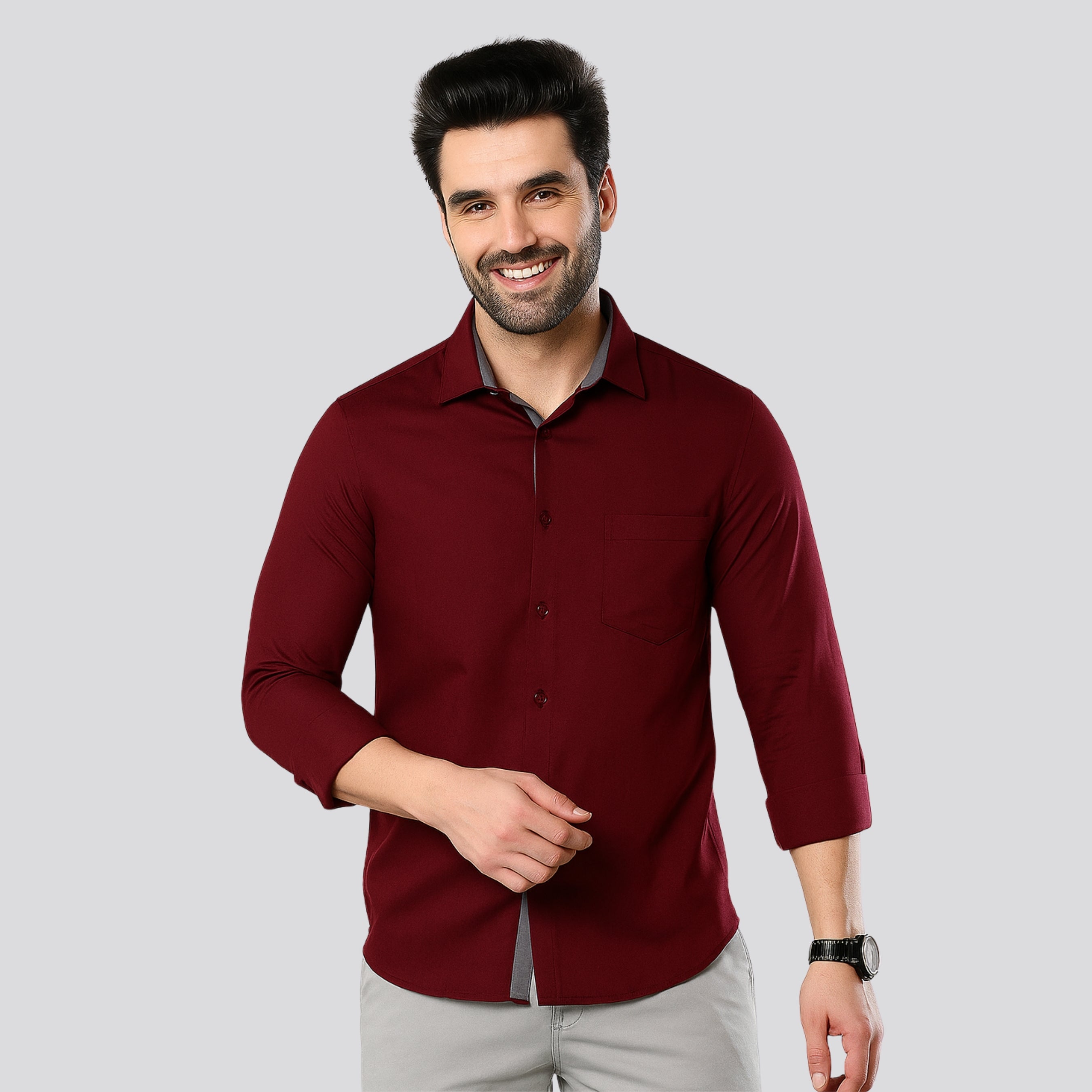 Deep Maroon Classic Shirt