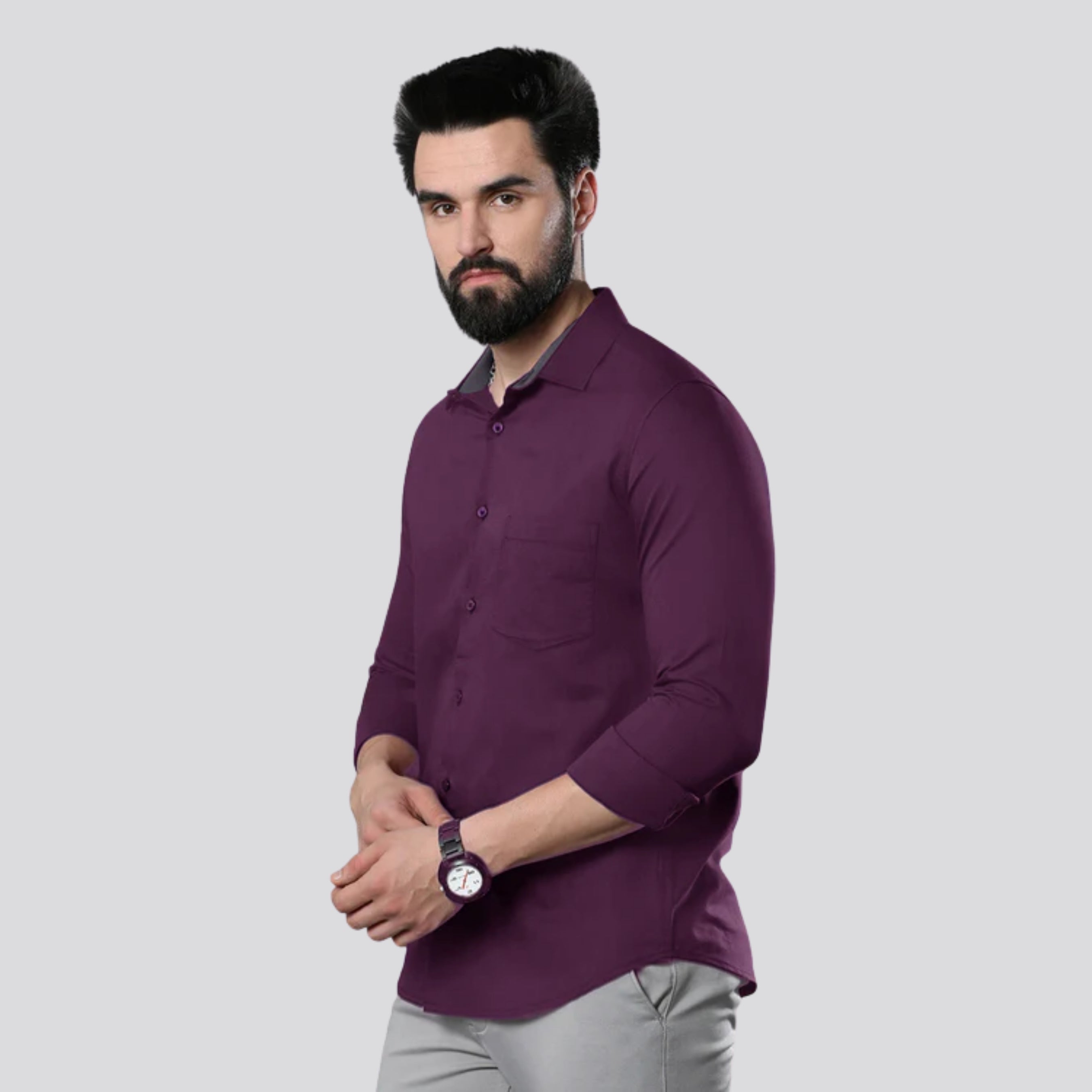 Rich Plum Elegance Shirt
