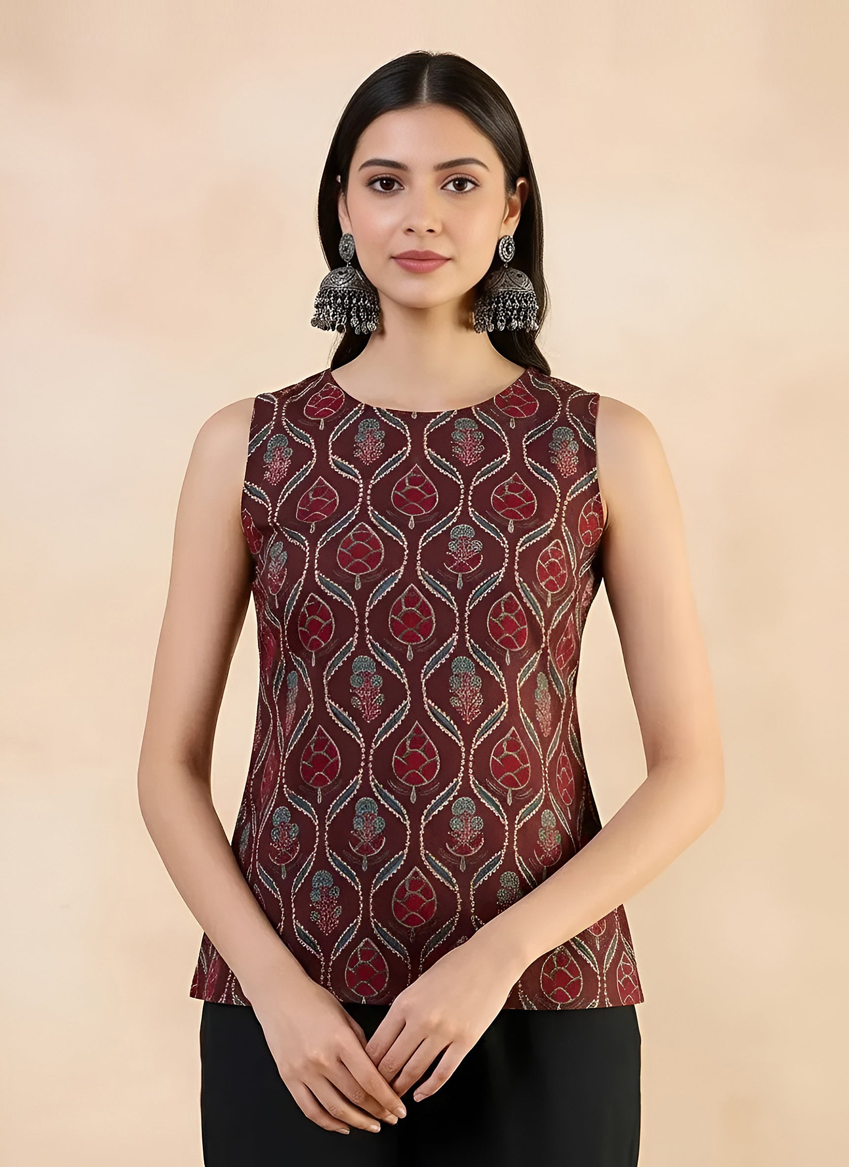 Maroon Muse Top