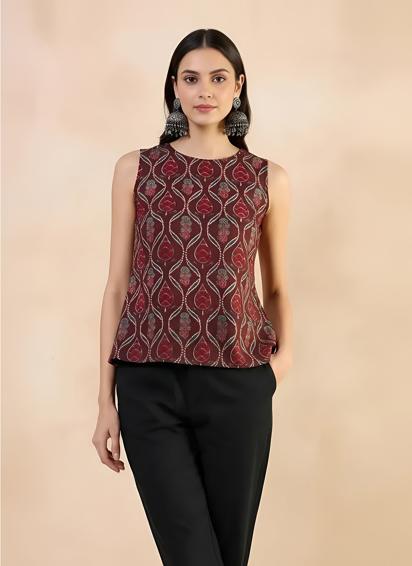 Maroon Muse Top
