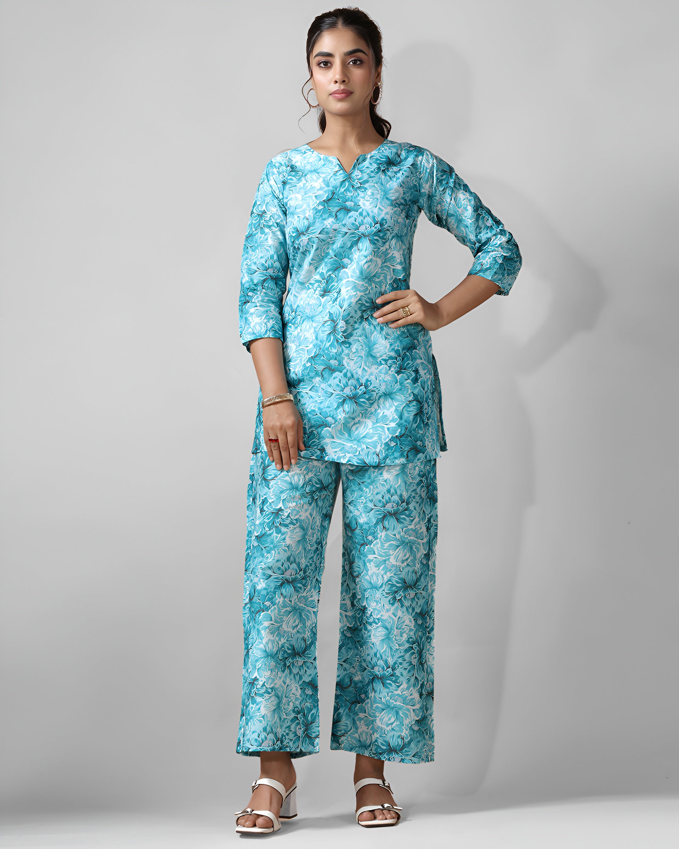 Aqua Pure Cotton Co-ord Set