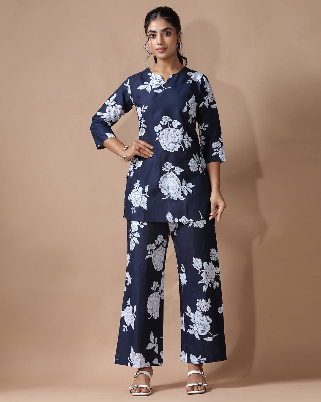 Blueberry Pure Cotton Co-ord Set