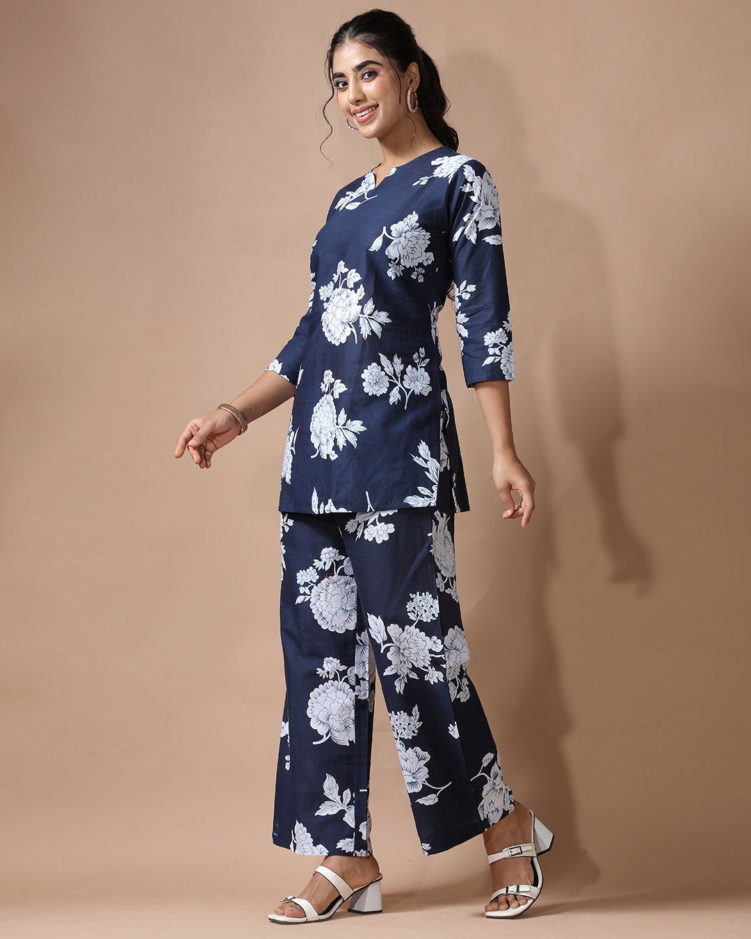 Blueberry Pure Cotton Co-ord Set