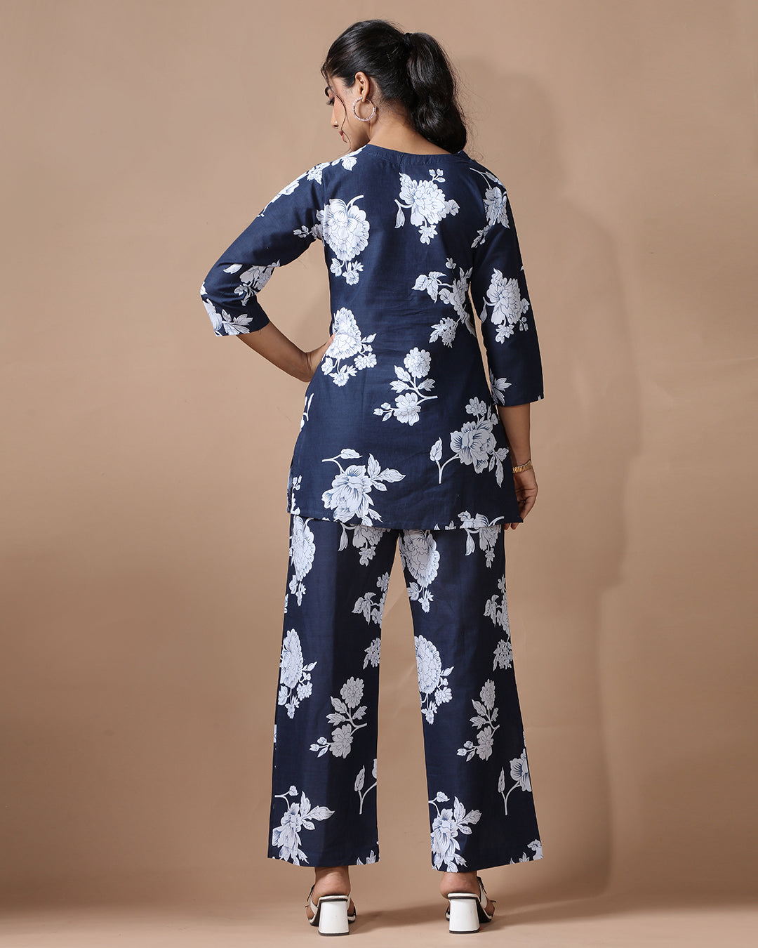 Blueberry Pure Cotton Co-ord Set