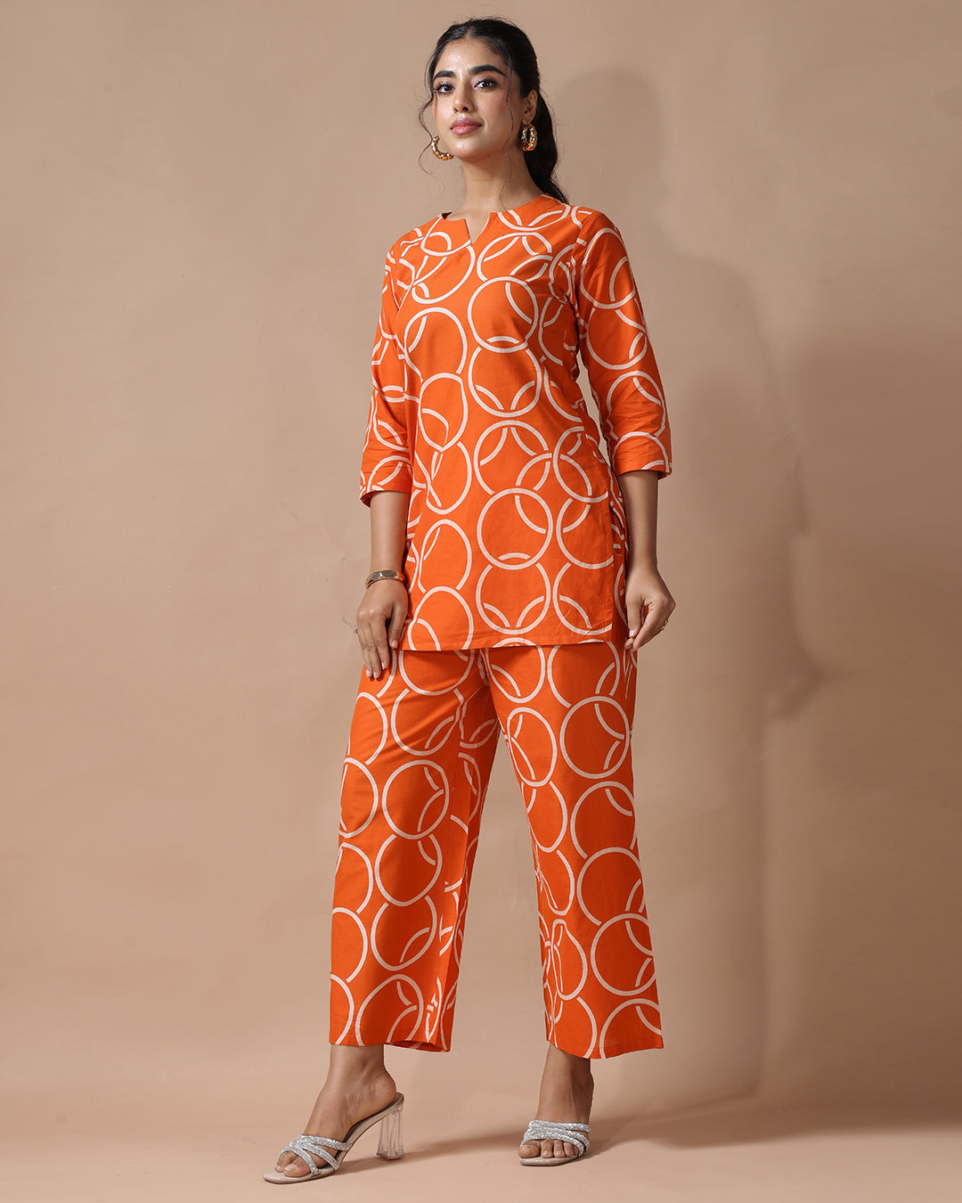 Saffron Pure Cotton Co-ord Set