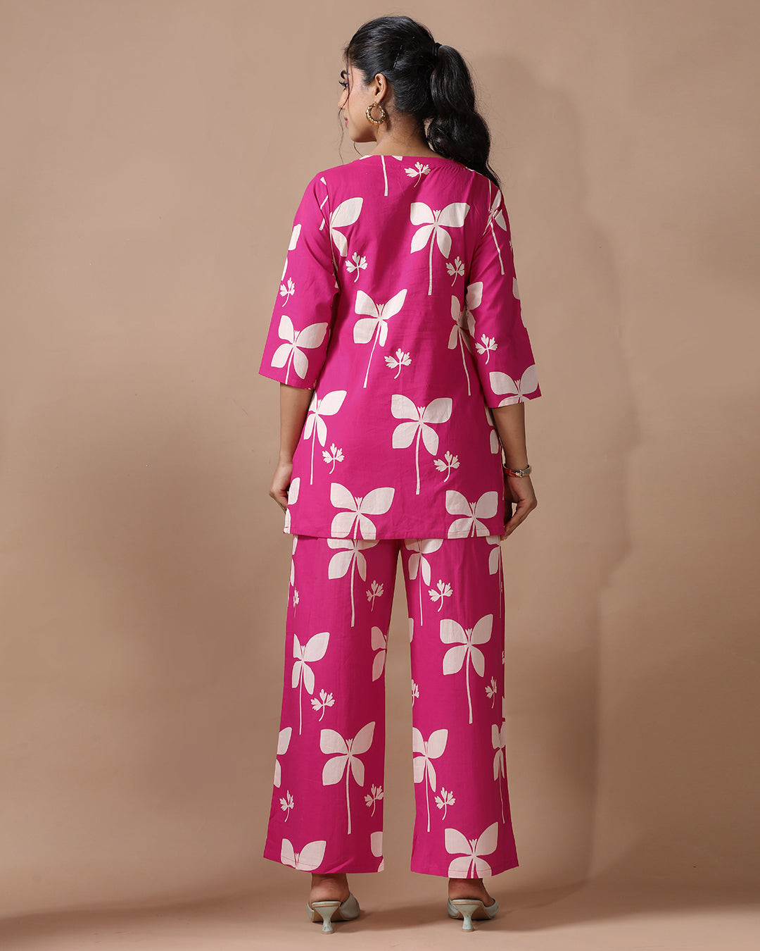 Pink Pure Cotton Co-ord Set