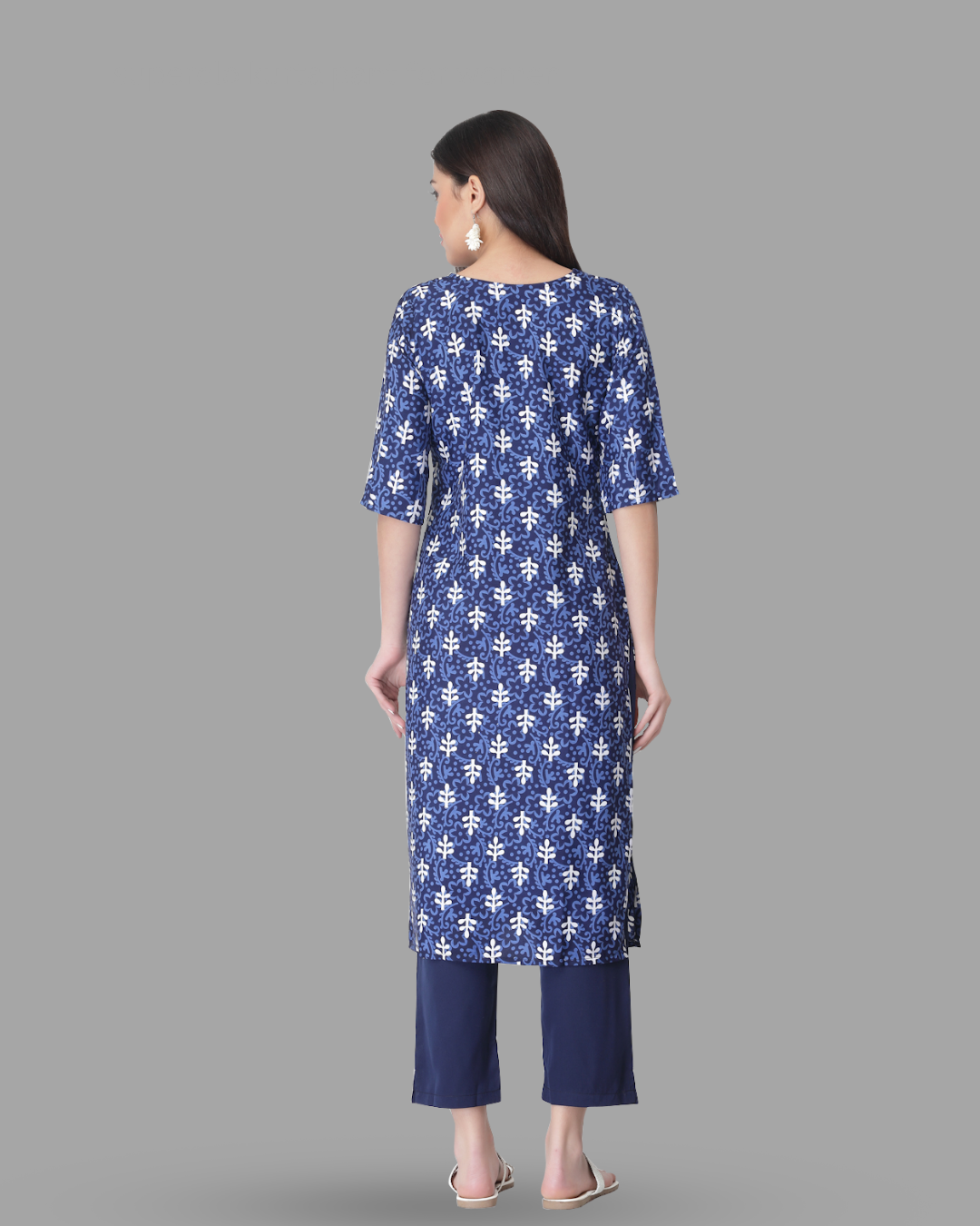 Blooming Blue Elegant Kurta With Pant