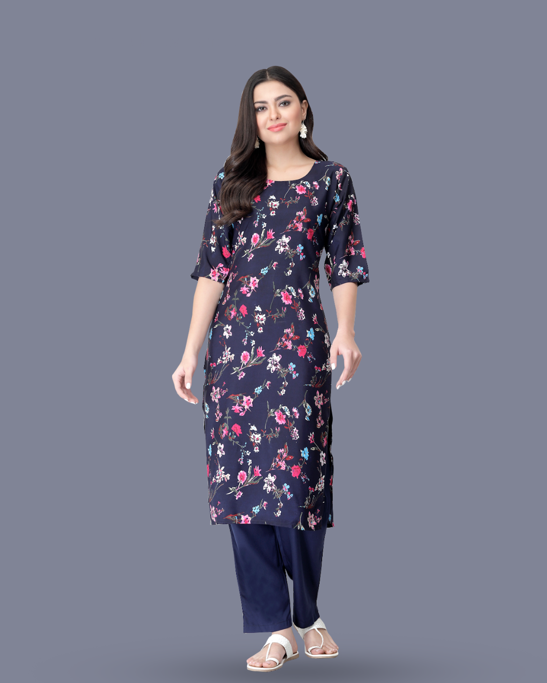 Harmony of Flowers Kurta With Pant
