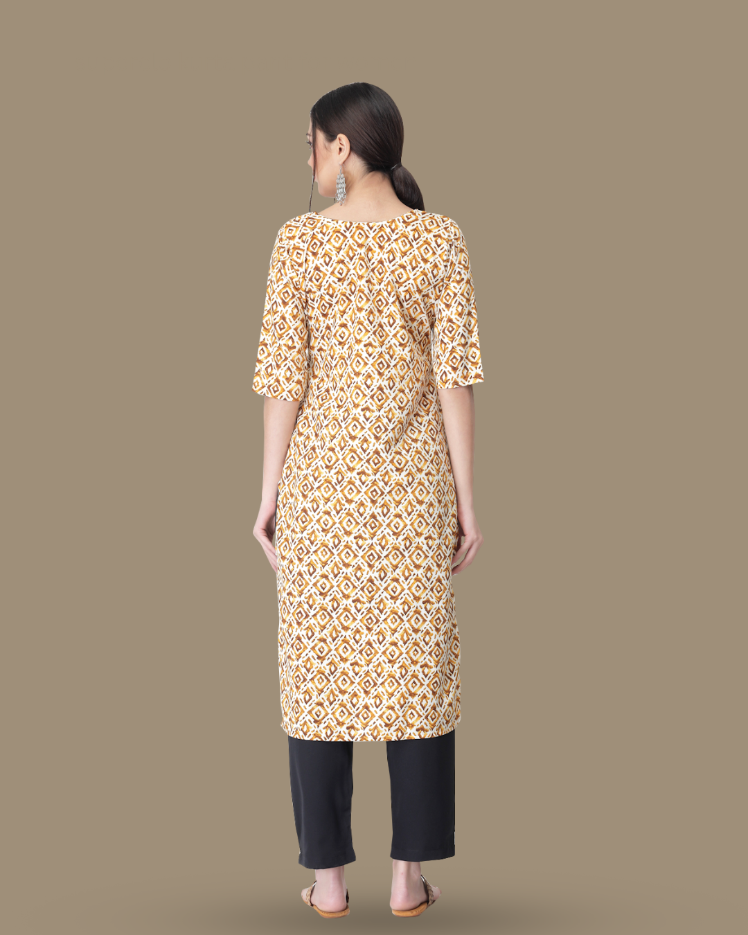 Sand Dune Printed Kurta With Pant