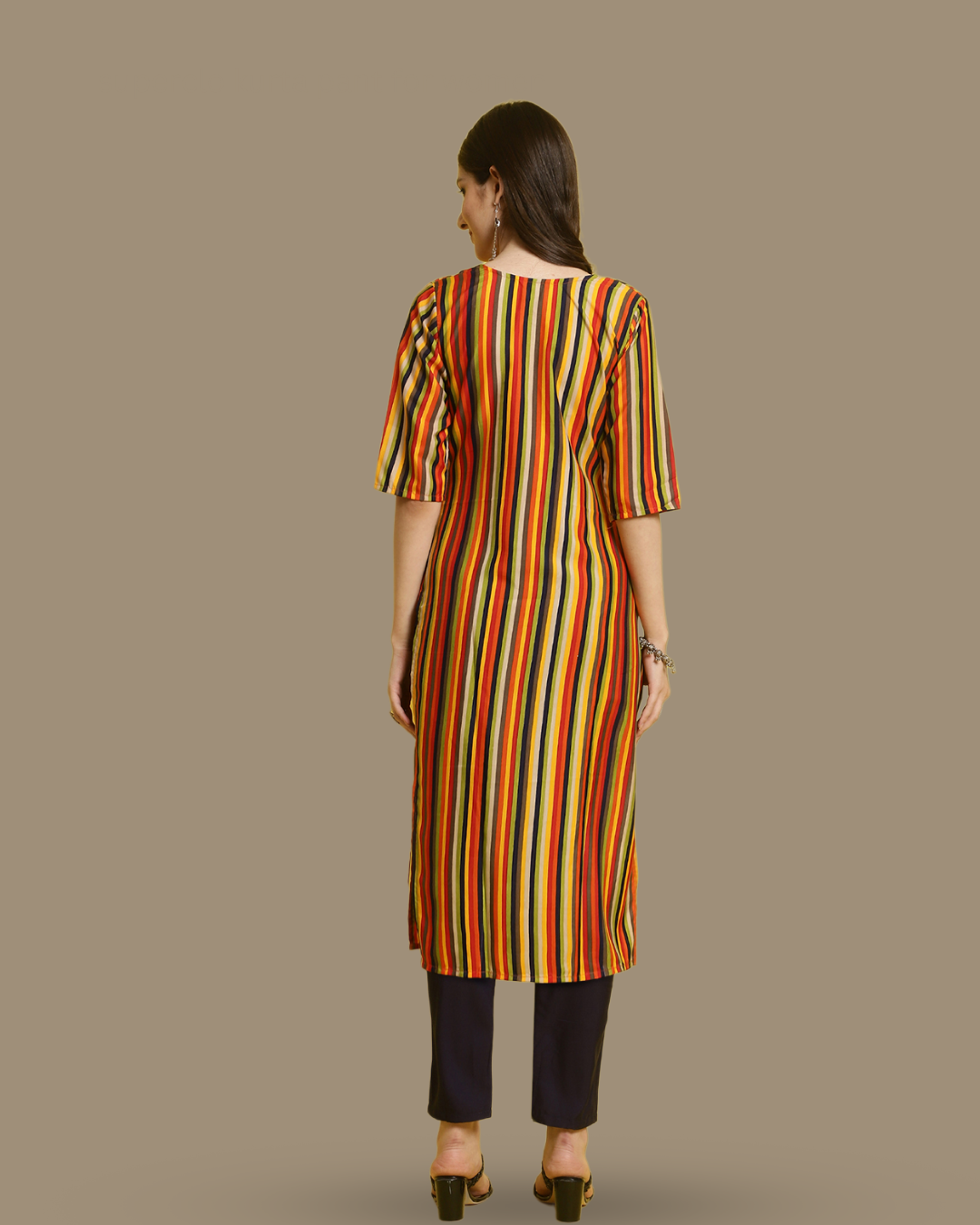 Multicolor Melody Kurta With Pant