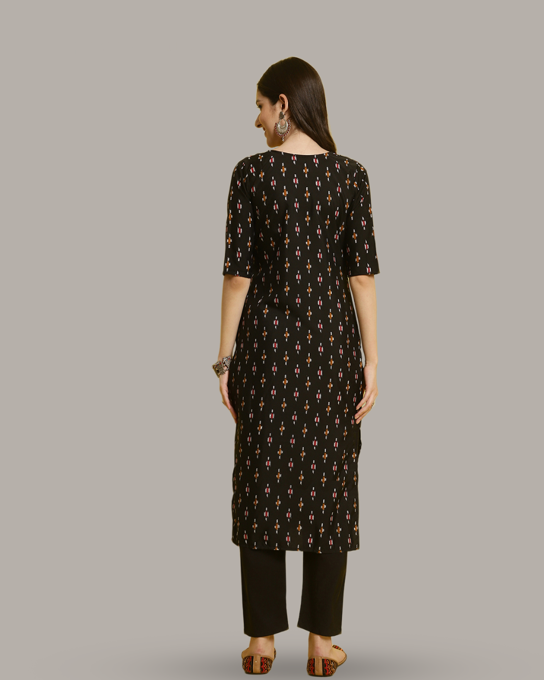 Black Beauty Printed Kurta With Pant