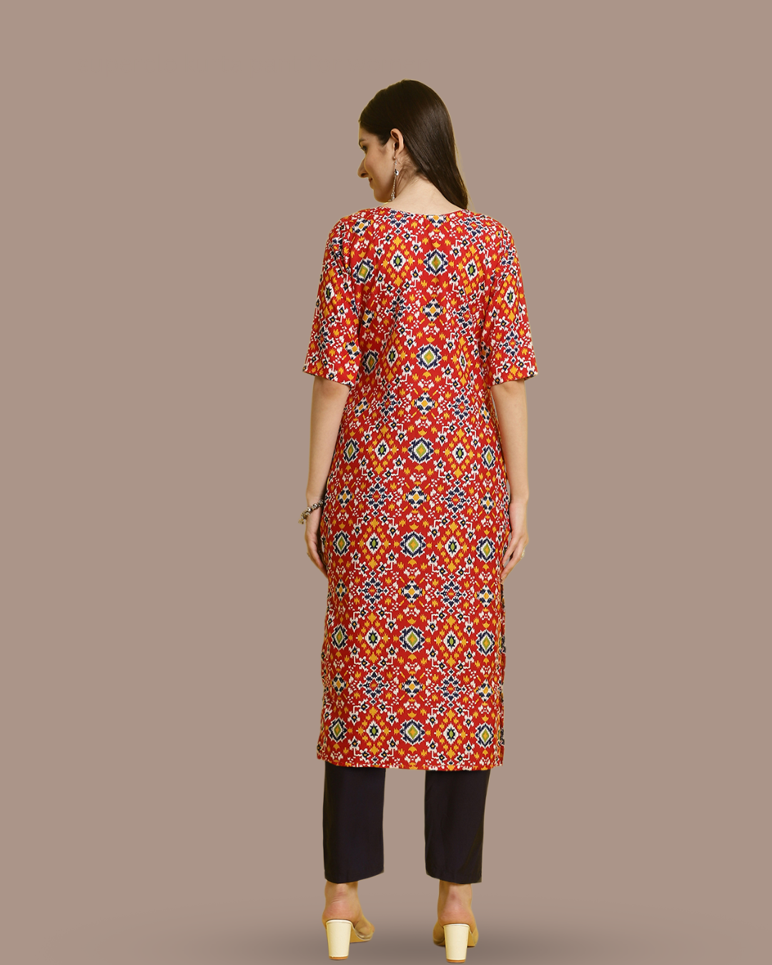 Colorburst Print Kurta With Pant