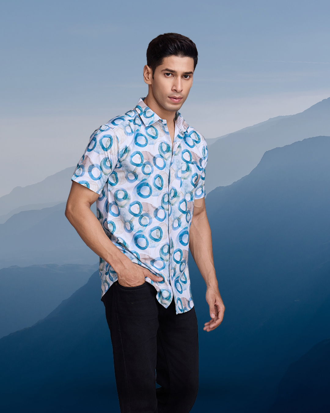 Blue Circle Splash Shirt