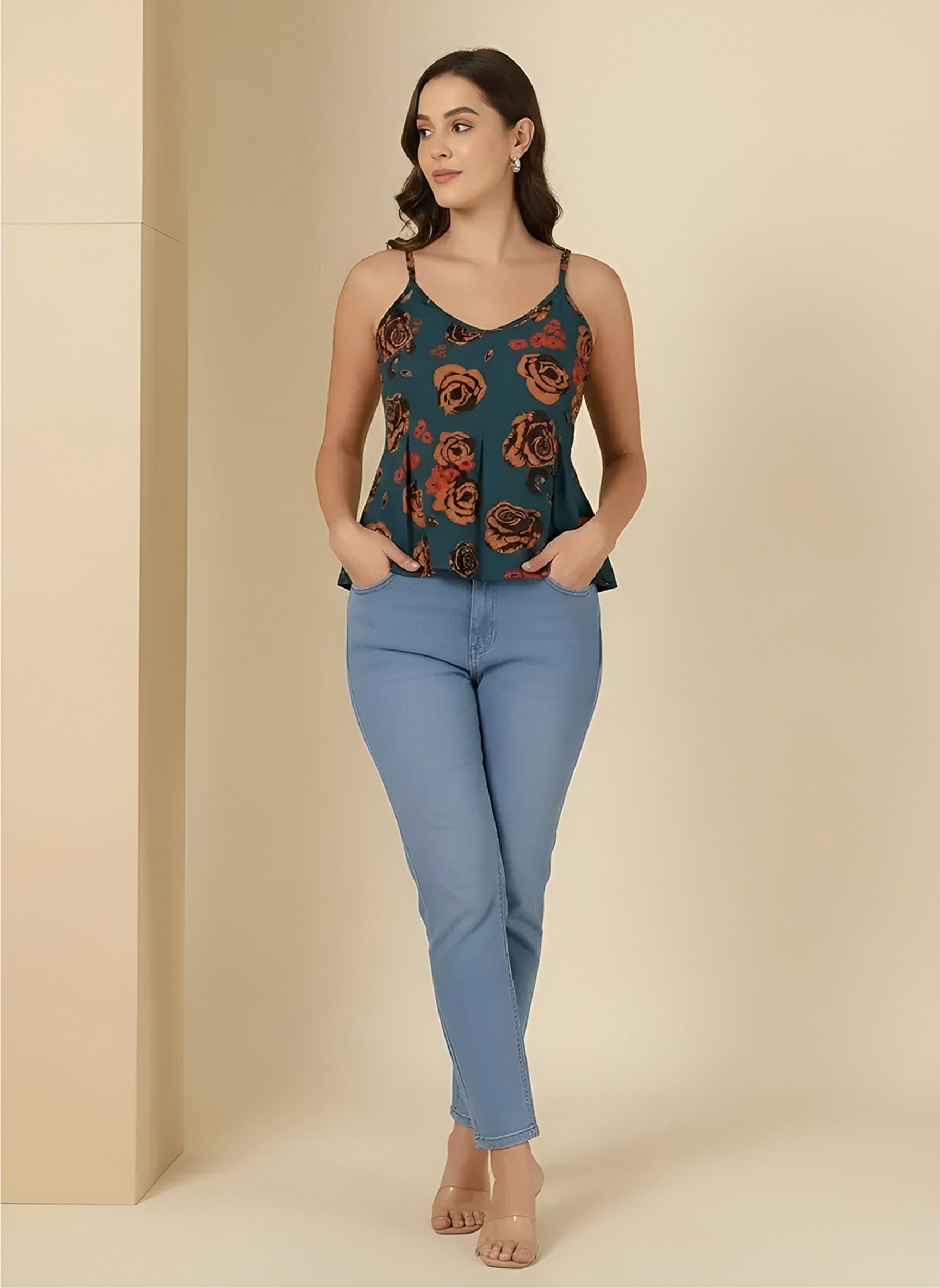 Rose Blue Top