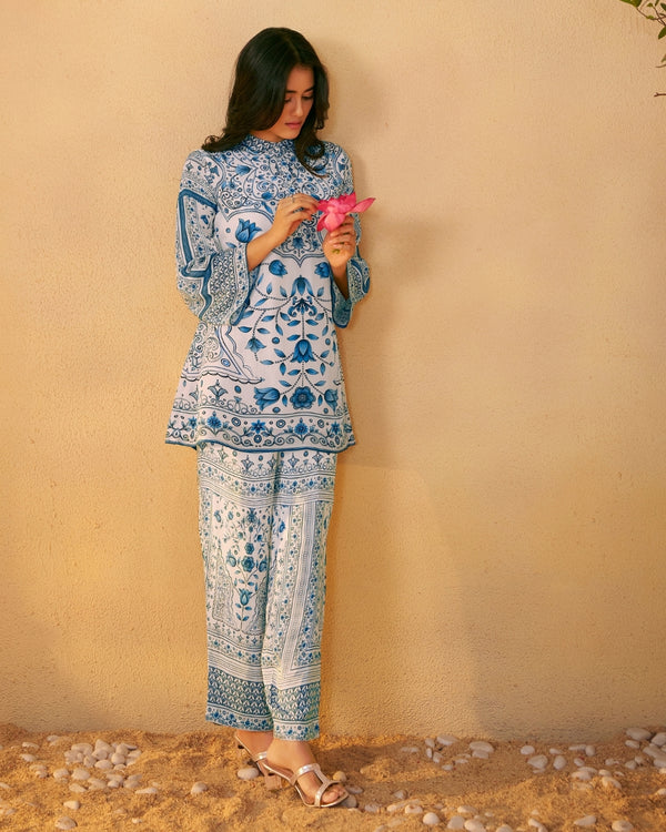 Sufi Sky Floral Ensemble – Set of 2