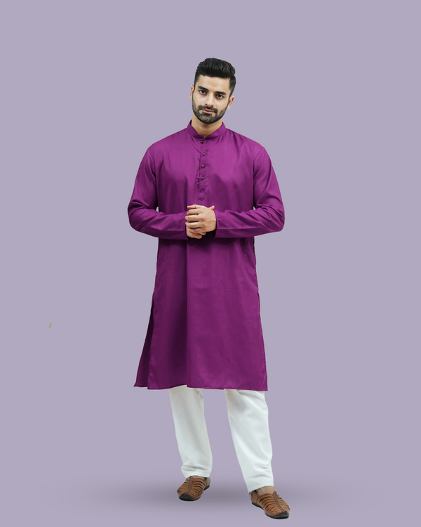 Deep Violet Men’s Kurta