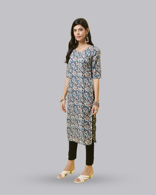 Ocean Breeze Printed Kurta