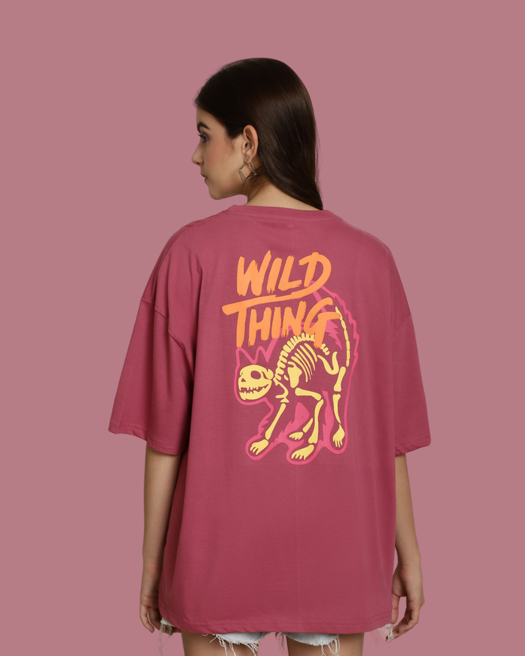 Dark Pink Oversized Statement