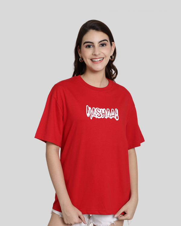 Haunted Red Oversized Tee