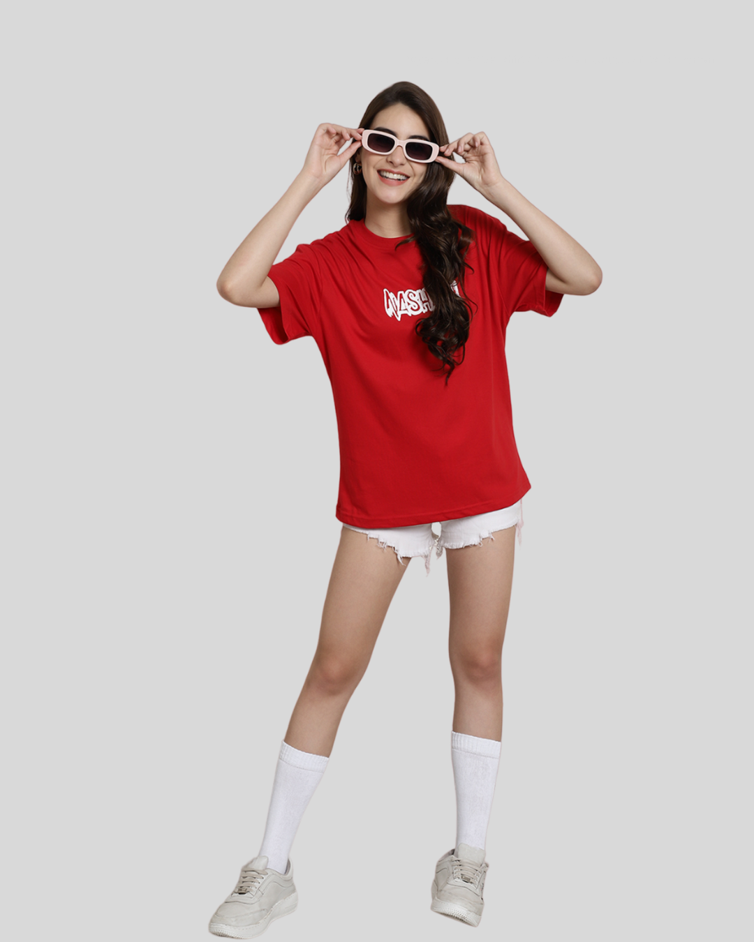 Haunted Red Oversized Tee