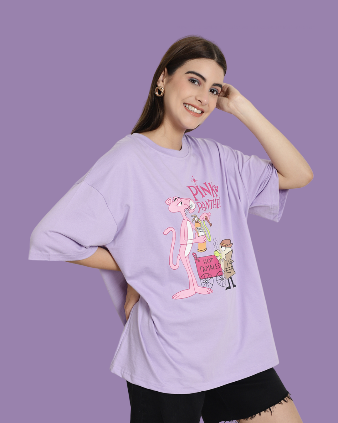 Oversized Purple Panther Vibes