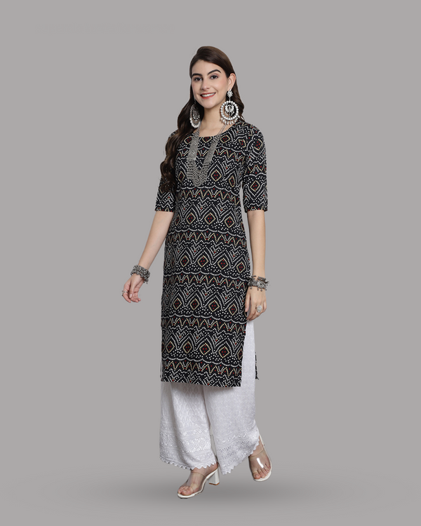 Timeless Bandhej Printed Kurta