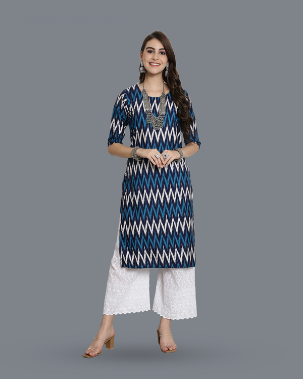 Contemporary Zigzag Charm Kurta