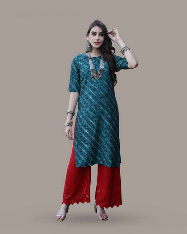 Ocean Blue Ethnic Kurta