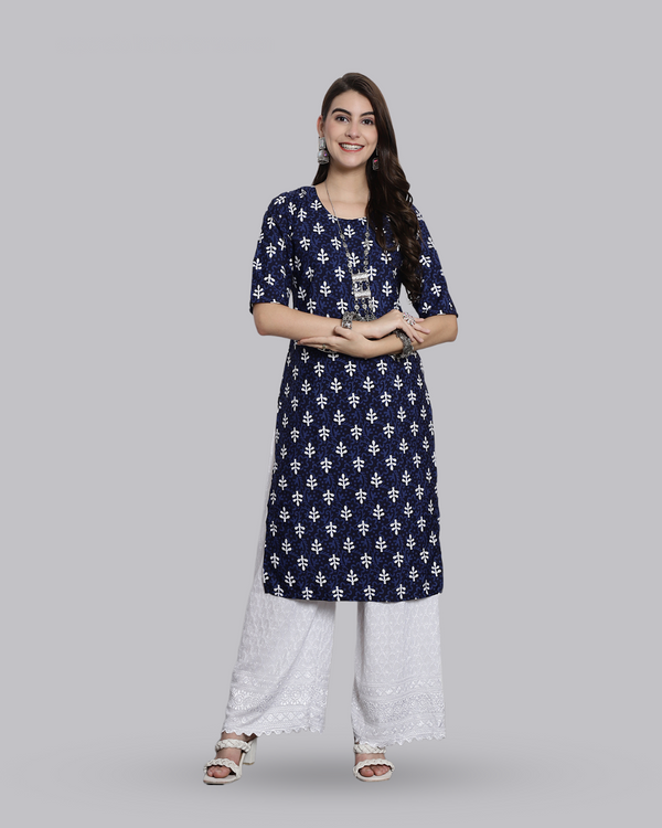 Blooming Blue Elegant Kurta