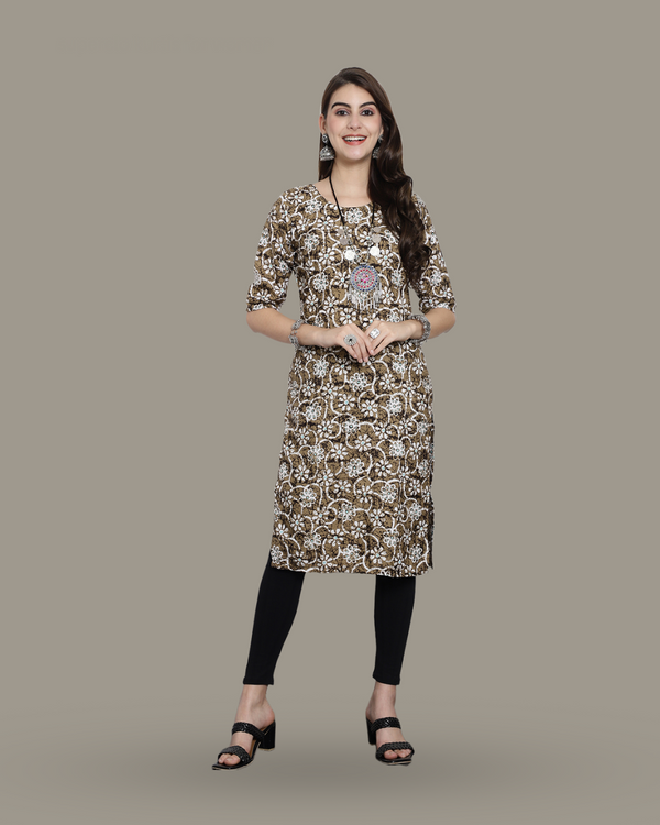 Chic Style Printed Kurta