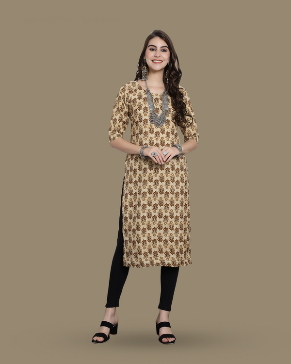 Flower Field Printed Kurta