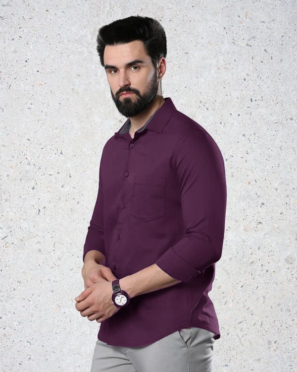 Rich Plum Elegance Shirt