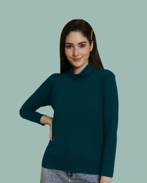 Sage Serenity High Neck Top