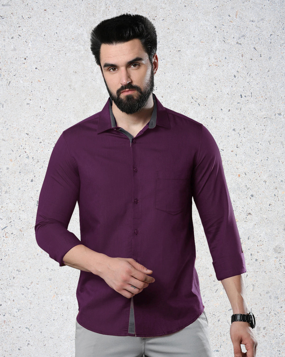 Rich Plum Elegance Shirt