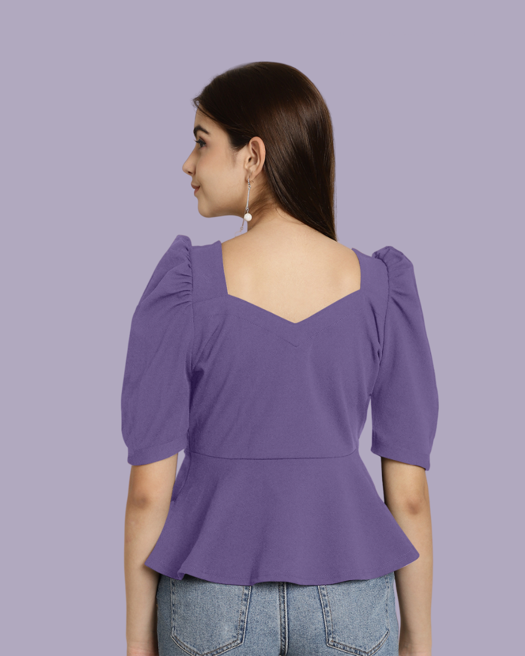 Solid Puff Sleeve Delight