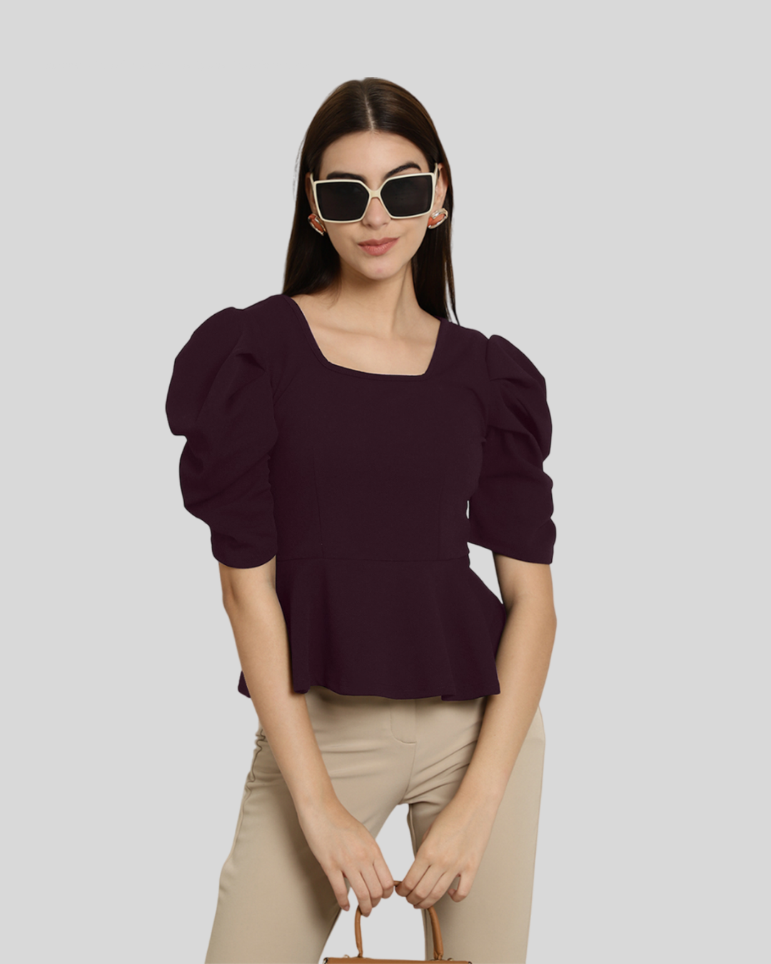 Stylish Solid Wine Top