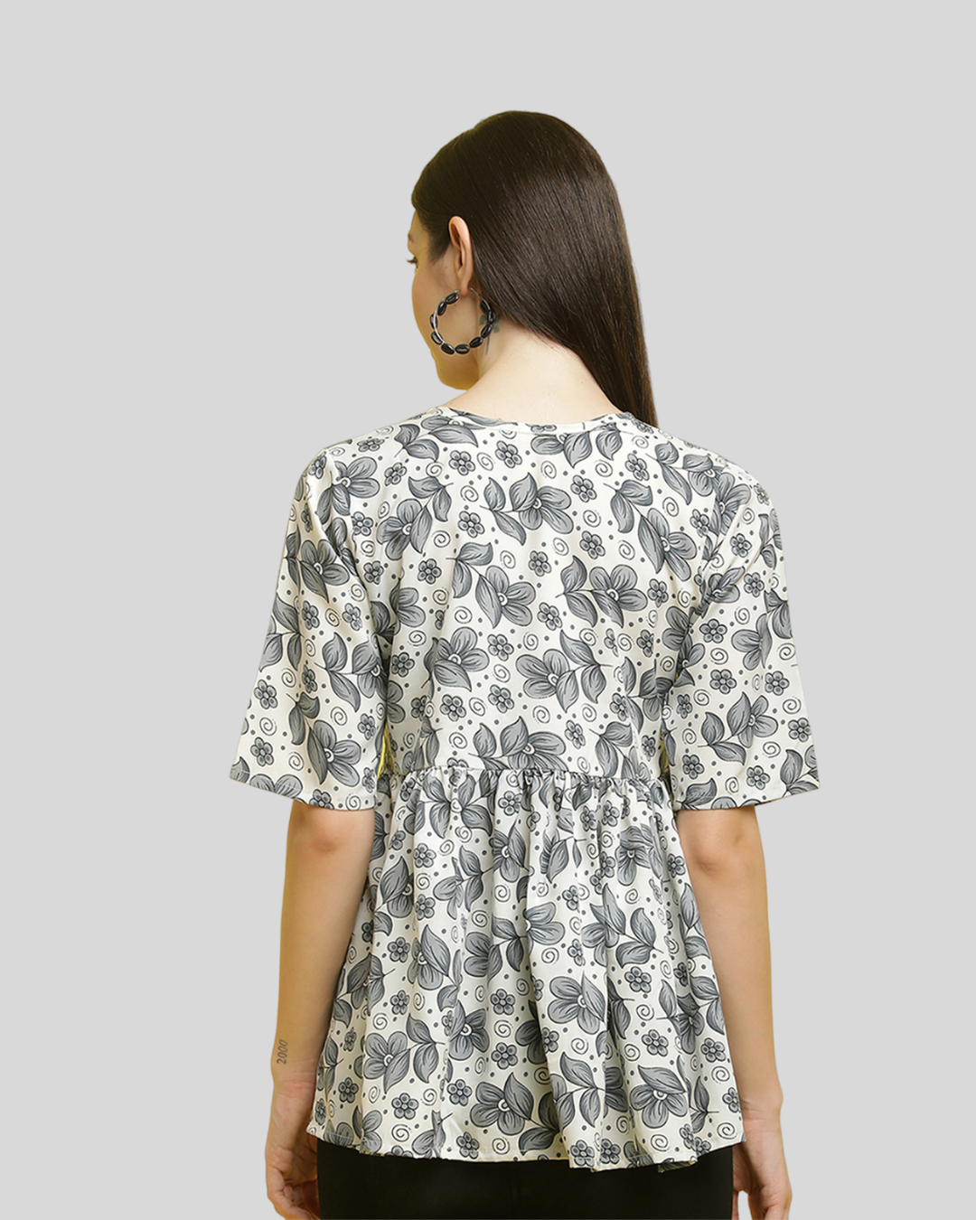 Monochrome Pattern Top