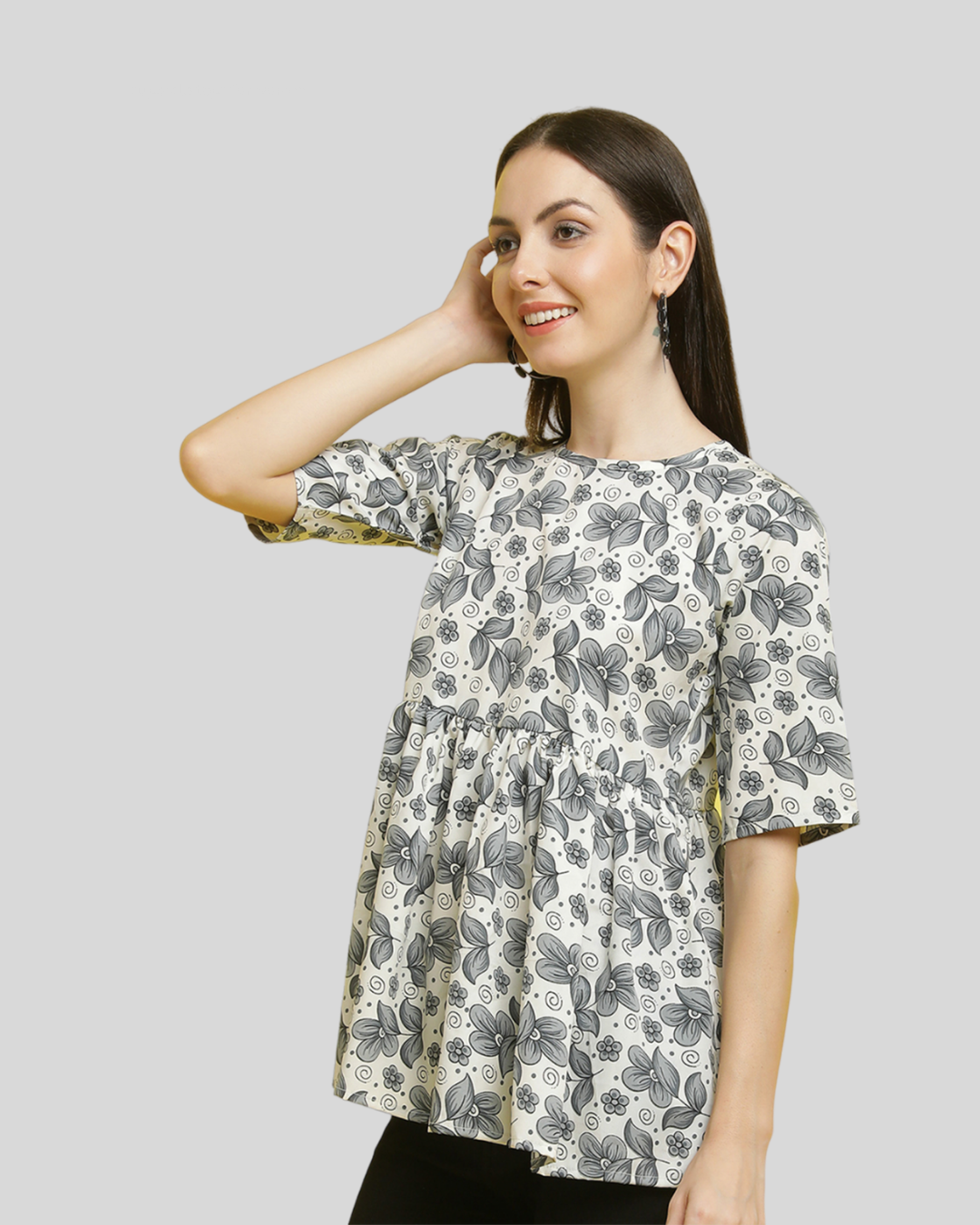 Monochrome Pattern Top
