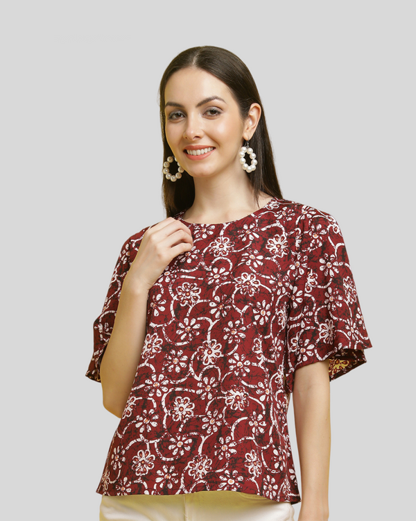 Modern Wine Pattern Top