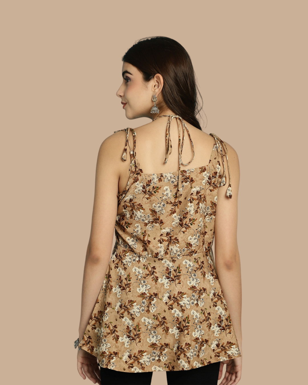 Nature-inspired Brown Top