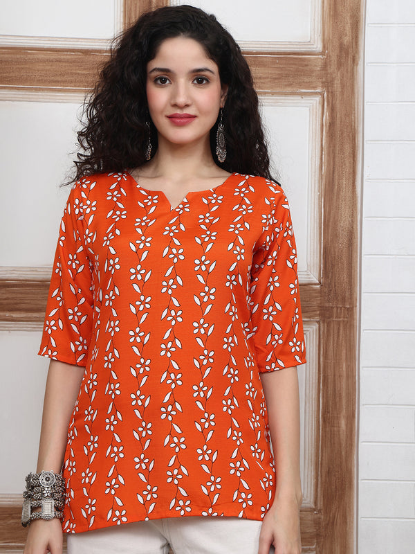 A Pop of Orange Charm