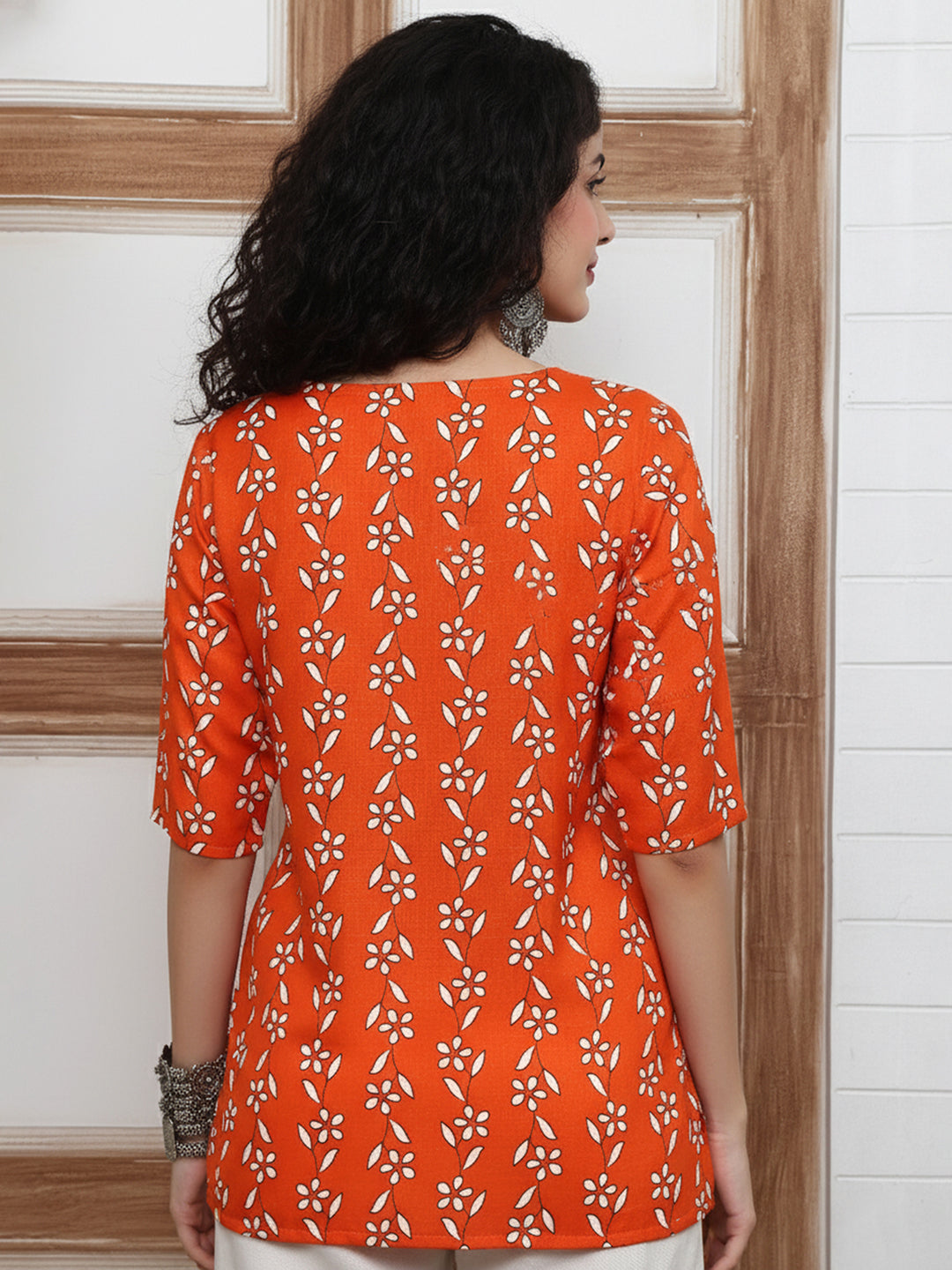 A Pop of Orange Charm