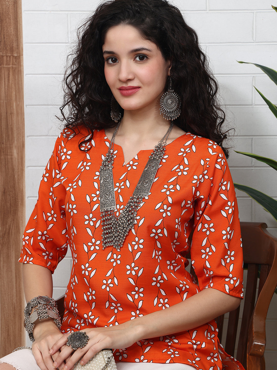 A Pop of Orange Charm