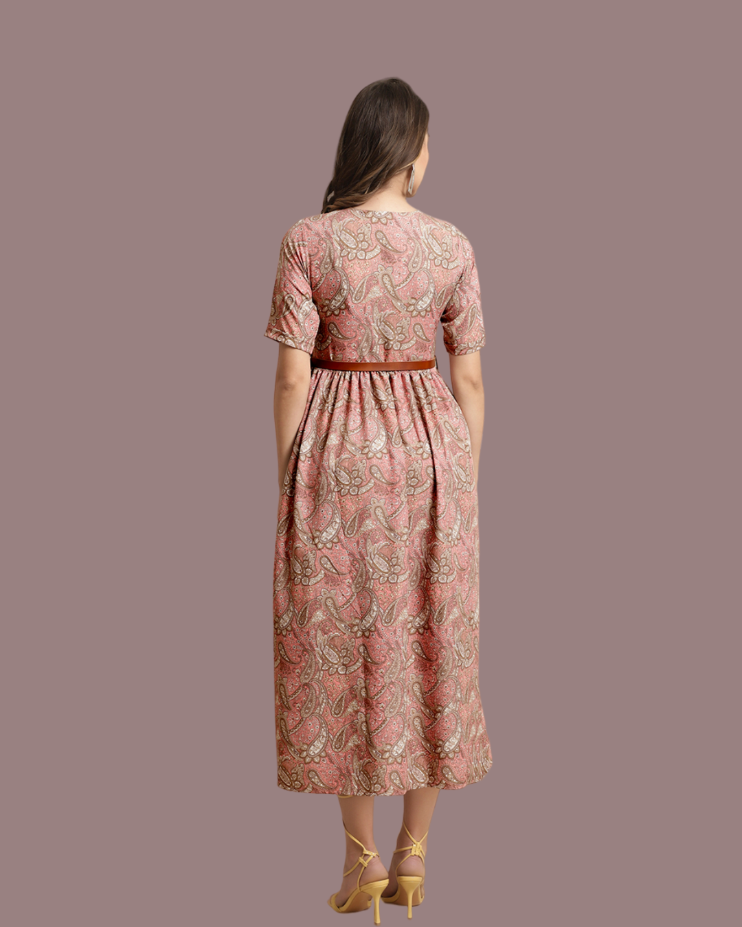 Chocolate Blossom Maxi Dress