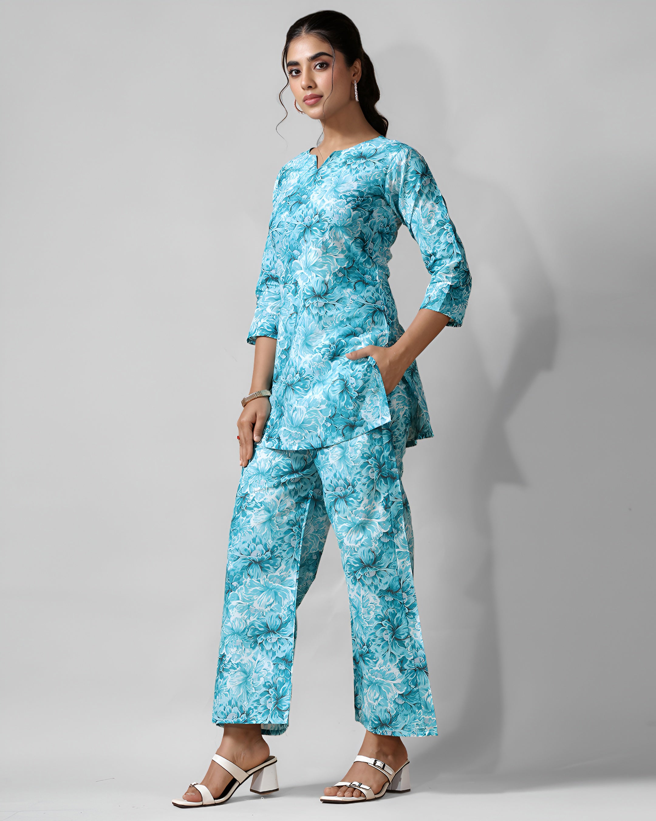 Aqua Pure Cotton Co-ord Set