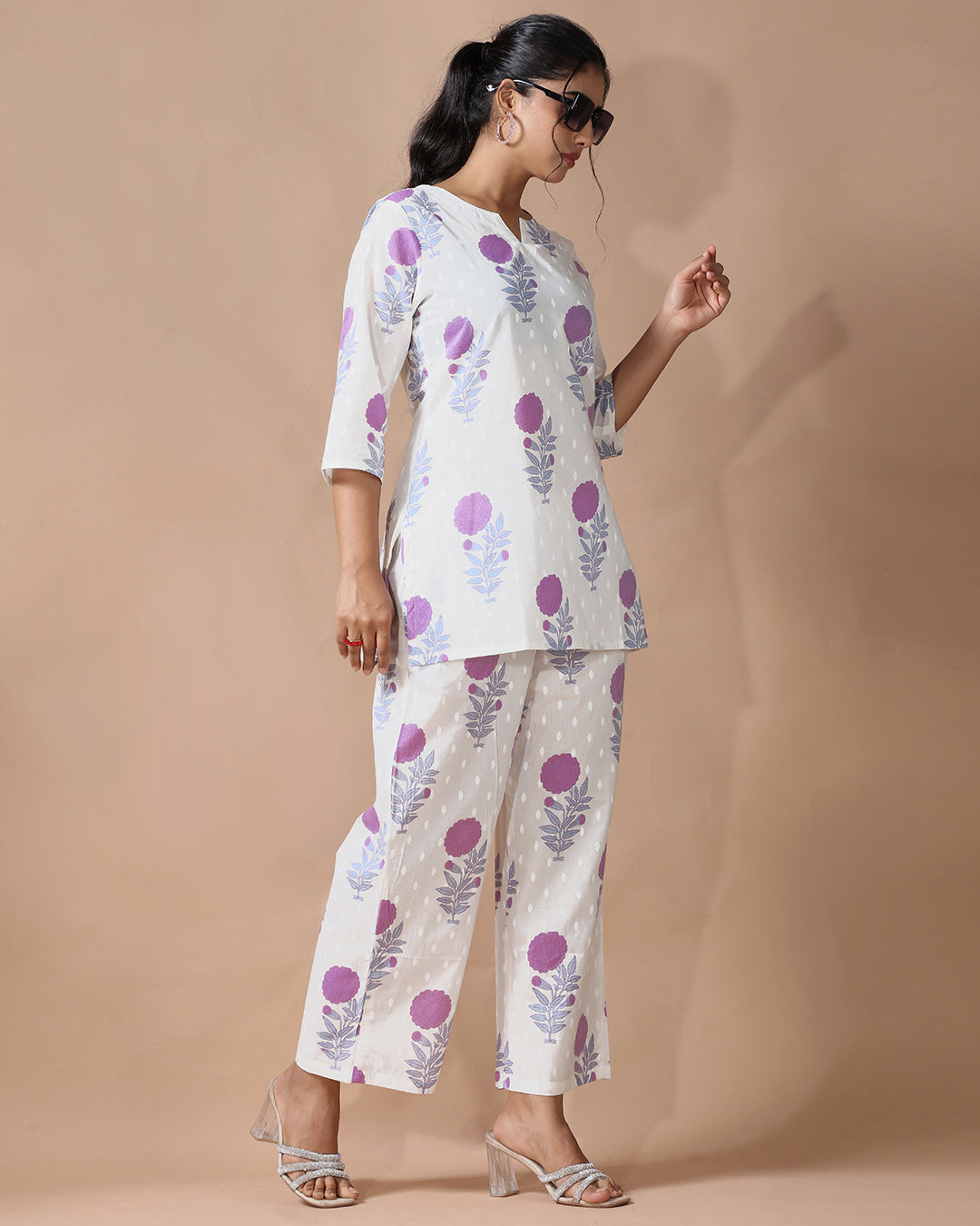 Lilac Pure Cotton Co-ord Set