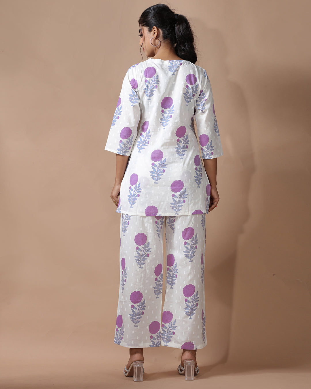 Lilac Pure Cotton Co-ord Set